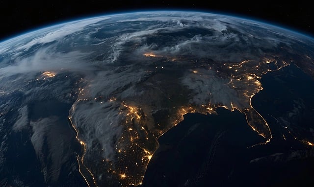 Variation of air temperature at the Earth's surface